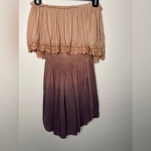 Flirty Planet Blue Beach Romper